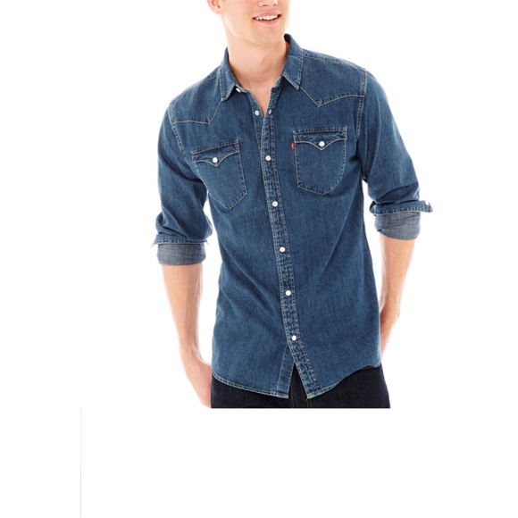 Levi's Other - Levi’s-stonewashed denim Western-style shirt